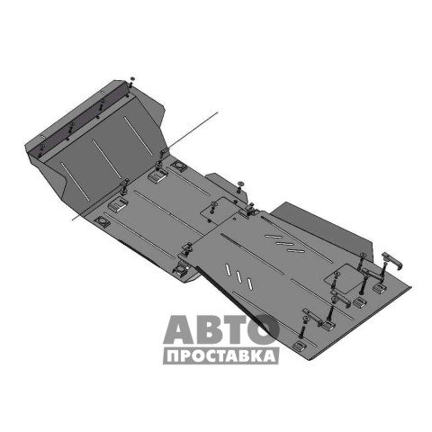 Bronex защита двигателя, КПП, радиатора, редуктора Nissan Pathfinder 2005-2012 Standard фото 2