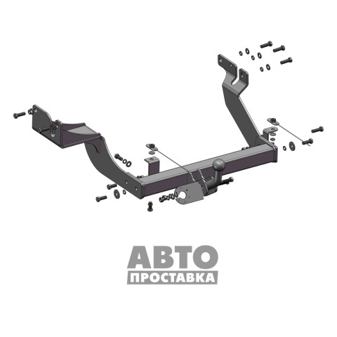 Фаркоп съемный на 2 болта - Ford Transit Connect 2002-2013 фото 4