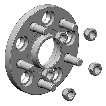 Distanțiere roți pentru Honda 15 mm 5x120 dia 64,1 (STUD14x1.5)