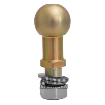 Bilă cârlig remorcare 50 mm zincată aurie cu piuliță Bronex