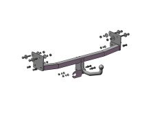 Dispozitiv de remorcare detașabil cu două șuruburi - DDodge Caliber 2006-2011 - фото товара в интернет магазине autoprostavka