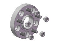 Distantiere pentru avansul roților la Ford, 25 mm, 5x112, diametru 63,4 (STUD12x1,5) - фото товара в интернет магазине autoprostavka