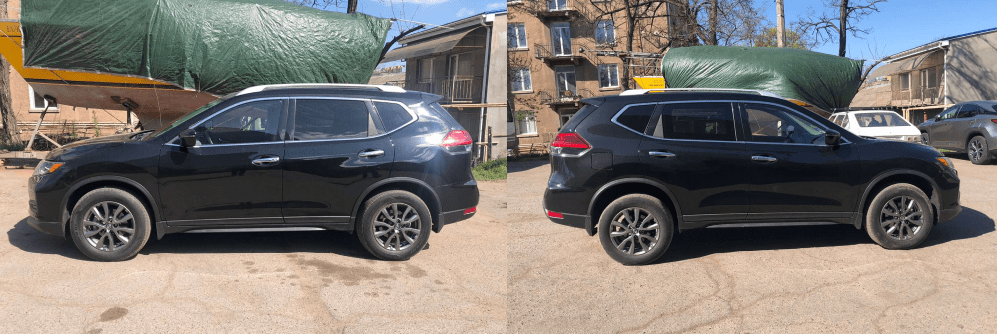 проставки для увеличения клиренса до и после